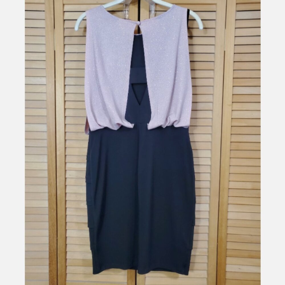 EnFocus Studio Sleeveless Blouson Shimmer Dress 4 - Picture 6 of 7